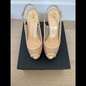 GIUSEPPE ZANOTTI Sharon Rina Carne Nude Heels 5.5